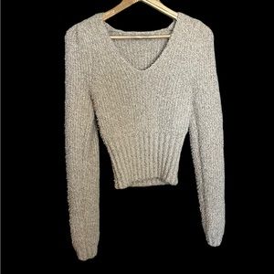 NWOT Red By BKE keyhole cable knit sweater